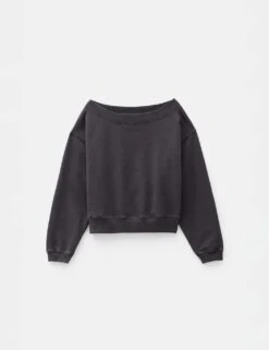 Pure Cotton Off The Shoulder Sweatshirt -Marksandspencer Sale Store pure cotton off the shoulder sweatshirt 13