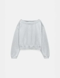 Pure Cotton Off The Shoulder Sweatshirt -Marksandspencer Sale Store pure cotton off the shoulder sweatshirt 18