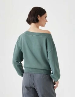 Pure Cotton Off The Shoulder Sweatshirt -Marksandspencer Sale Store pure cotton off the shoulder sweatshirt 6