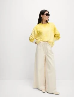 Pure Cotton Ombre Cropped Sweatshirt -Marksandspencer Sale Store pure cotton ombre cropped sweatshirt 14