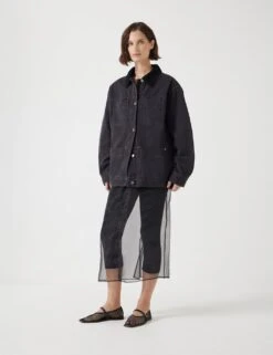 Pure Cotton Oversized Trucker Jacket -Marksandspencer Sale Store pure cotton oversized trucker jacket 12