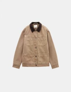 Pure Cotton Oversized Trucker Jacket -Marksandspencer Sale Store pure cotton oversized trucker jacket 5