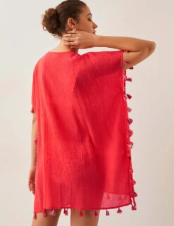 MONSOON Pure Cotton Palm Tree Embroidered Kaftan -Marksandspencer Sale Store pure cotton palm tree embroidered kaftan 7