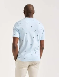 Scotch & Soda Pure Cotton Parasol Print Crew Neck T-Shirt -Marksandspencer Sale Store pure cotton parasol print crew neck t shirt 11
