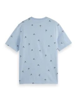 Scotch & Soda Pure Cotton Parasol Print Crew Neck T-Shirt -Marksandspencer Sale Store pure cotton parasol print crew neck t shirt 8
