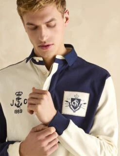 Joules Pure Cotton Patterned Rugby Shirt -Marksandspencer Sale Store pure cotton patterned rugby shirt 7