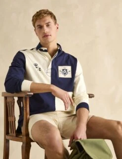 Joules Pure Cotton Patterned Rugby Shirt -Marksandspencer Sale Store pure cotton patterned rugby shirt 9