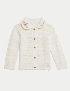 Pure Cotton Peter Rabbit™ Cardigan (0-3 Yrs) -Marksandspencer Sale Store pure cotton peter rabbit cardigan 0 3 yrs 1 3