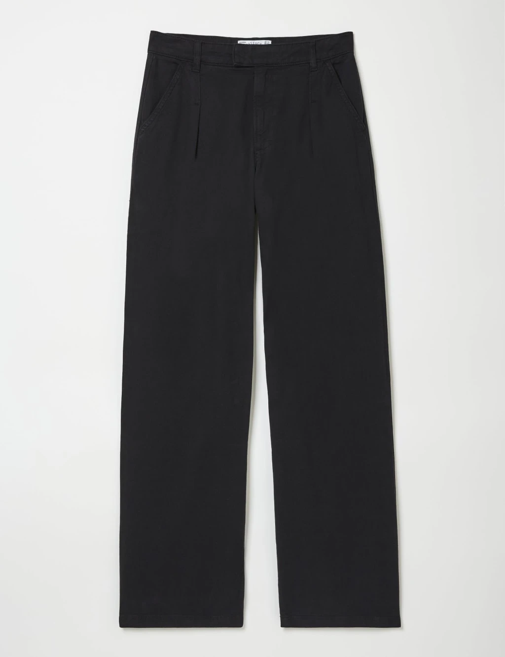 Pure Cotton Pleat Front Wide Leg Trousers 6 Pure Cotton Pleat Front Wide Leg Trousers - Image 6