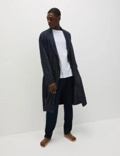 Pure Cotton Polka Dot Dressing Gown -Marksandspencer Sale Store pure cotton polka dot dressing gown 9