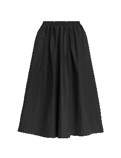 Pure Cotton Poplin A-line Skirt 30 Pure Cotton Poplin A-line Skirt -Marksandspencer Sale Store pure cotton poplin a line skirt 1