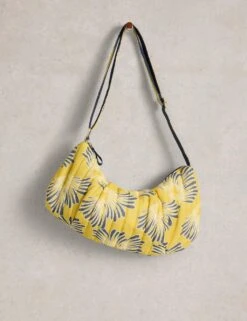 WHITE STUFF Pure Cotton Printed Sling Cross Body Bag -Marksandspencer Sale Store pure cotton printed sling cross body bag 6