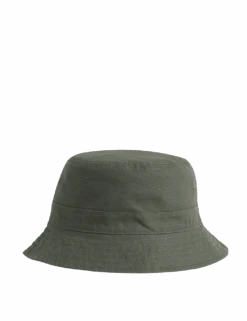 Pure Cotton Reversible Bucket Hat -Marksandspencer Sale Store pure cotton reversible bucket hat 1