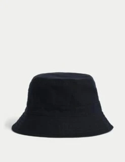 Pure Cotton Reversible Bucket Hat -Marksandspencer Sale Store pure cotton reversible bucket hat 2