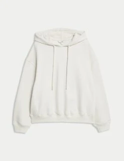 Pure Cotton Ribbed Cropped Hoodie 16 Pure Cotton Ribbed Cropped Hoodie -Marksandspencer Sale Store pure cotton ribbed cropped hoodie 5