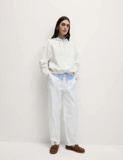 Pure Cotton Ribbed Cropped Hoodie 20 Pure Cotton Ribbed Cropped Hoodie -Marksandspencer Sale Store pure cotton ribbed cropped hoodie 8