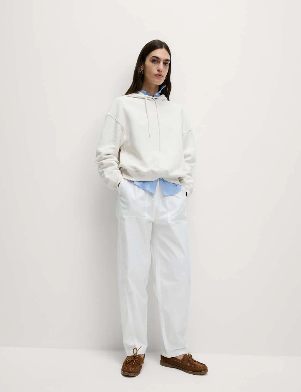 Pure Cotton Ribbed Cropped Hoodie 10 Pure Cotton Ribbed Cropped Hoodie - Image 10