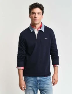 Gant Pure Cotton Rugby Shirt 19 Gant Pure Cotton Rugby Shirt -Marksandspencer Sale Store pure cotton rugby shirt 9