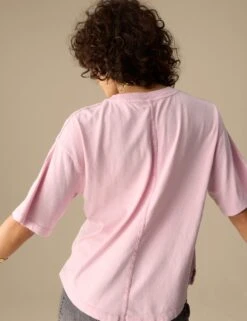 Pure Cotton Short Sleeve Boxy T-Shirt 38 Pure Cotton Short Sleeve Boxy T-Shirt -Marksandspencer Sale Store pure cotton short sleeve t shirt 11