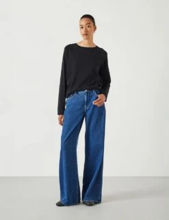 Matilda Pure Cotton Crew Neck Top -Marksandspencer Sale Store pure cotton slash neck top 12
