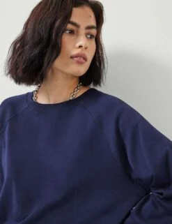 Matilda Pure Cotton Crew Neck Top -Marksandspencer Sale Store pure cotton slash neck top 4