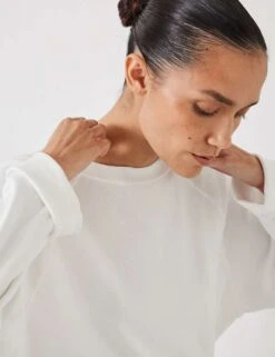 Matilda Pure Cotton Crew Neck Top -Marksandspencer Sale Store pure cotton slash neck top 7