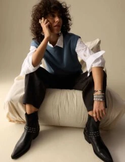 Pure Cotton Sleeveless Sweatshirt -Marksandspencer Sale Store pure cotton sleeveless sweatshirt 11