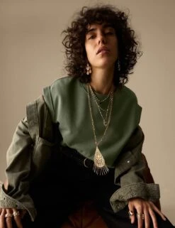 Pure Cotton Sleeveless Sweatshirt -Marksandspencer Sale Store pure cotton sleeveless sweatshirt 8