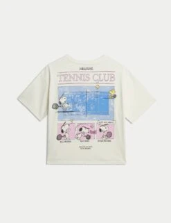 Pure Cotton Snoopy™ T-Shirt (6-16 Yrs) 21 Pure Cotton Snoopy™ T-Shirt (6-16 Yrs) -Marksandspencer Sale Store pure cotton snoopy t shirt 6 16 yrs 1 8