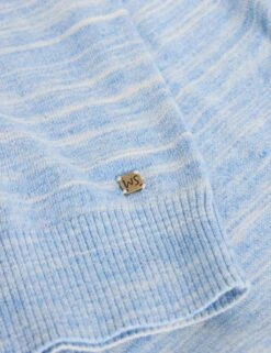 WHITE STUFF Pure Cotton Space Dye Crew Neck Jumper -Marksandspencer Sale Store pure cotton space dye crew neck jumper 6