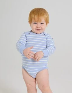 Pure Cotton Striped Bodysuit (1-24 Mths) -Marksandspencer Sale Store pure cotton striped bodysuit 1 24 mths 1 4