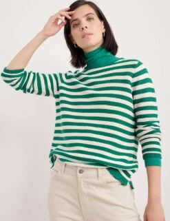 Pure Cotton Striped Crew Neck Jumper -Marksandspencer Sale Store pure cotton striped crew neck jumper 5