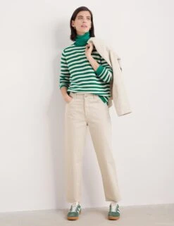 Pure Cotton Striped Crew Neck Jumper -Marksandspencer Sale Store pure cotton striped crew neck jumper 7