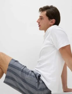 Pure Cotton Striped Loungewear Shorts -Marksandspencer Sale Store pure cotton striped loungewear shorts 6