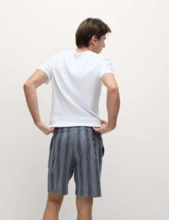 Pure Cotton Striped Loungewear Shorts -Marksandspencer Sale Store pure cotton striped loungewear shorts 7