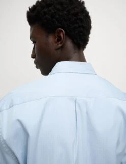 Pure Cotton Striped Oxford Shirt -Marksandspencer Sale Store pure cotton striped oxford shirt 11