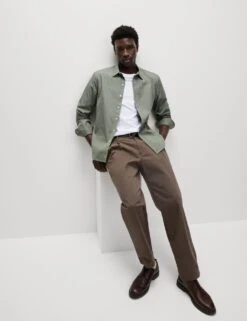 Pure Cotton Striped Oxford Shirt -Marksandspencer Sale Store pure cotton striped oxford shirt 16