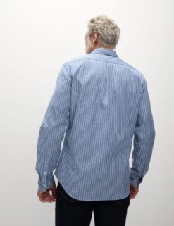 Pure Cotton Striped Oxford Shirt -Marksandspencer Sale Store pure cotton striped oxford shirt 5