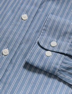 Pure Cotton Striped Oxford Shirt -Marksandspencer Sale Store pure cotton striped oxford shirt 7