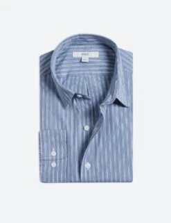 Pure Cotton Striped Oxford Shirt -Marksandspencer Sale Store pure cotton striped oxford shirt 8