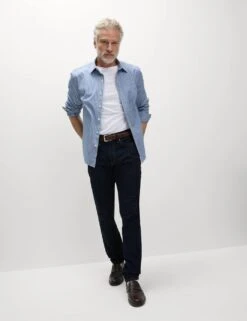 Pure Cotton Striped Oxford Shirt -Marksandspencer Sale Store pure cotton striped oxford shirt 9