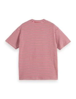 Scotch & Soda Pure Cotton Striped Pocket Logo T-Shirt -Marksandspencer Sale Store pure cotton striped pocket logo t shirt 14