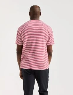 Scotch & Soda Pure Cotton Striped Pocket Logo T-Shirt -Marksandspencer Sale Store pure cotton striped pocket logo t shirt 15