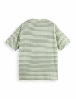 Scotch & Soda Pure Cotton Striped Pocket Logo T-Shirt -Marksandspencer Sale Store pure cotton striped pocket logo t shirt 8