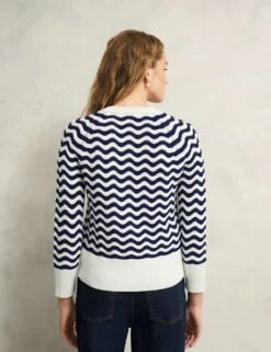 Pure Cotton Striped Pointelle Cardigan -Marksandspencer Sale Store pure cotton striped pointelle cardigan 14