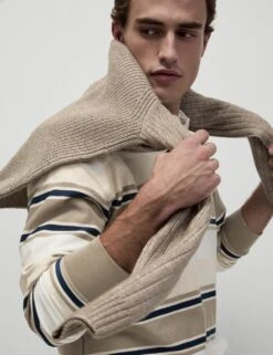 Pure Cotton Striped Rugby Shirt -Marksandspencer Sale Store pure cotton striped rugby shirt 7