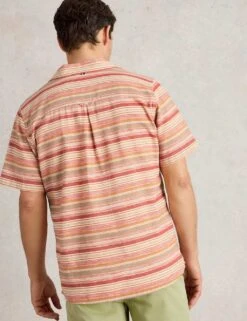 WHITE STUFF Pure Cotton Striped Short Sleeve Shirt -Marksandspencer Sale Store pure cotton striped short sleeve shirt 8