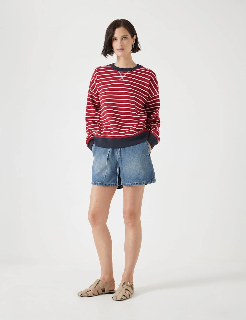 Pure Cotton Striped Sweatshirt 9 Pure Cotton Striped Sweatshirt - Image 9