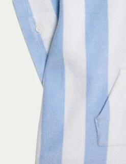 Pure Cotton Striped Towelling Poncho (0-3 Yrs) -Marksandspencer Sale Store pure cotton striped towelling poncho 0 3 yrs 1 5