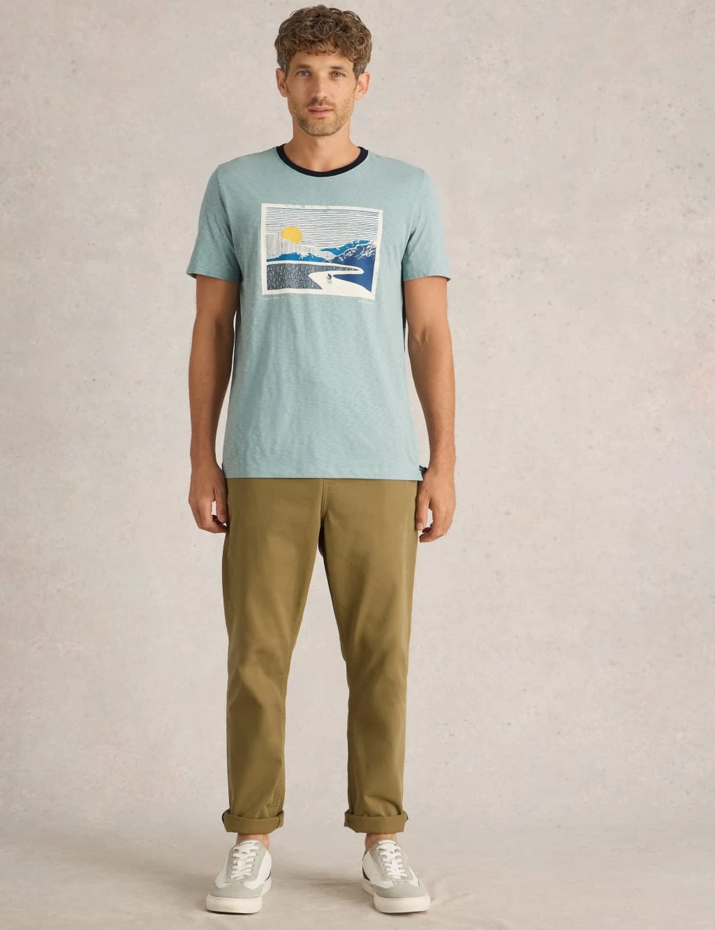 WHITE STUFF Pure Cotton Sunset Cycle Graphic T-Shirt 12 WHITE STUFF Pure Cotton Sunset Cycle Graphic T-Shirt - Image 12